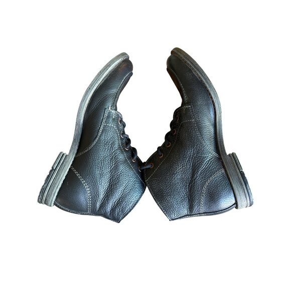 Roan Cass BLACK BARCELONA Handmade Ankle Lace Up Boots Size 10 Bed Stu - Picture 10 of 14